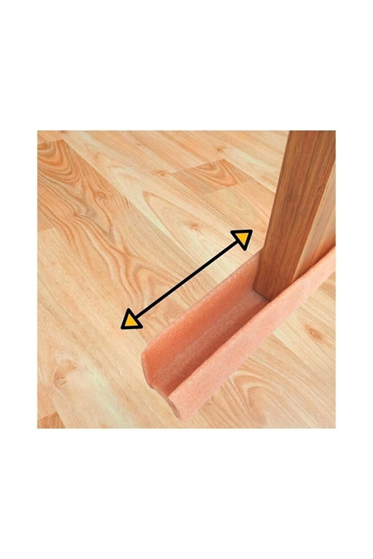 1 Adet Bej Geçmeli Kapı Altı Soğuk Hava Kesici Isı Yalıtım Izolasyon Süngeri