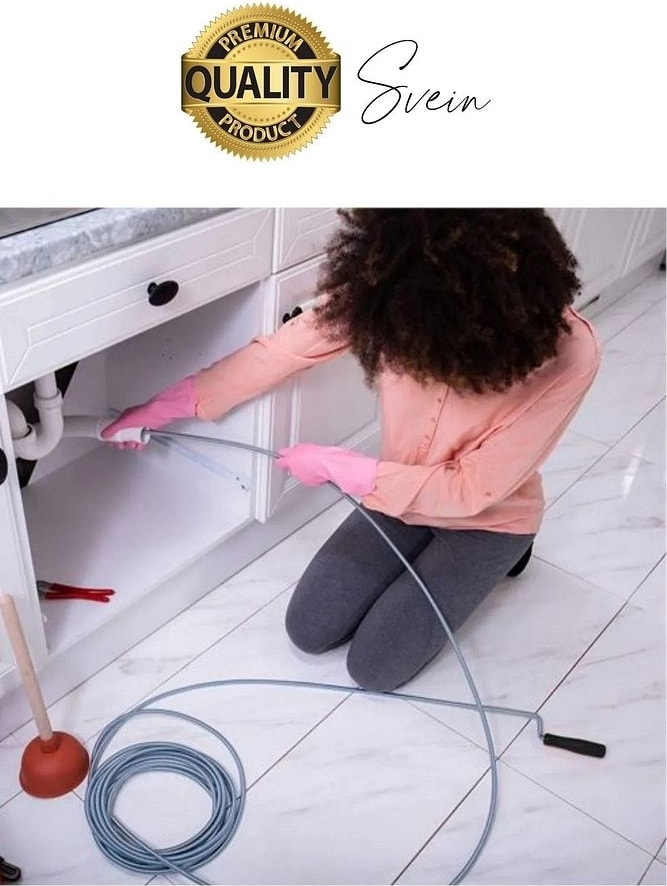 Premium 15 Metre Tıkanıklık Kanal Açma Klozet Gider Açıcı Boru Temizleme Spiral Tel Susta Manuel Uç