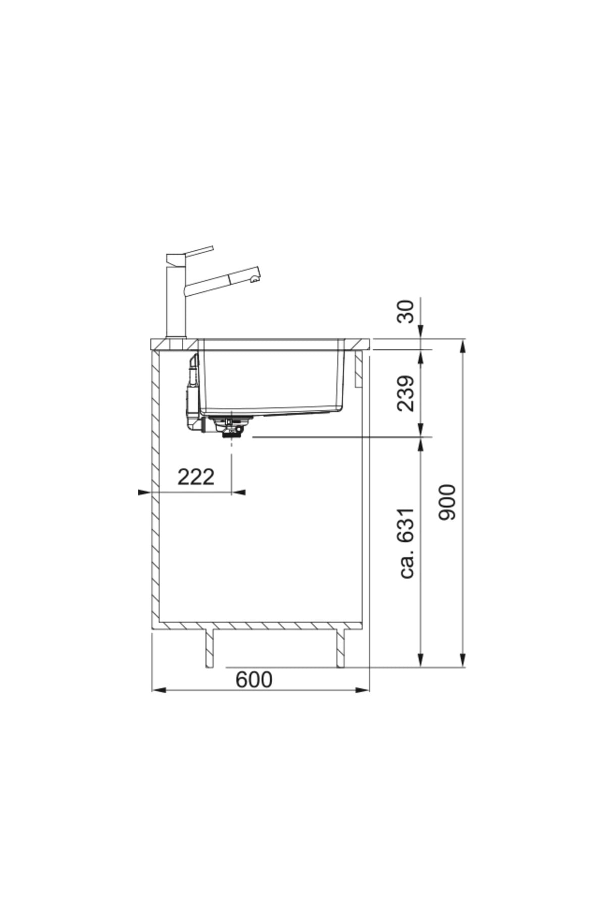 122.0654.852- Maris Mrx 110-45 Çelik Eviye
