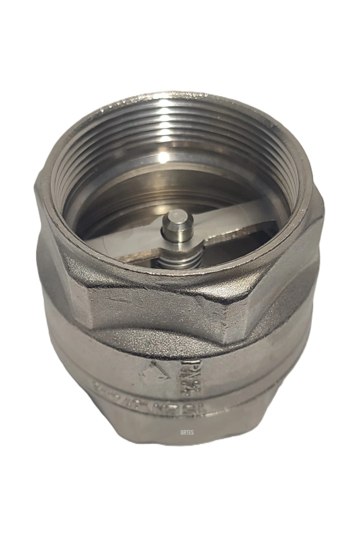(2'li Paket) 2" Dn50 Sarı/Krom Dik Çekvalf - Vertical Check Valve
