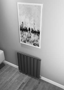 Kavala Yatay Alüminyum Radyatör 660X600 Pütürlü Beyaz (Ral 9016)