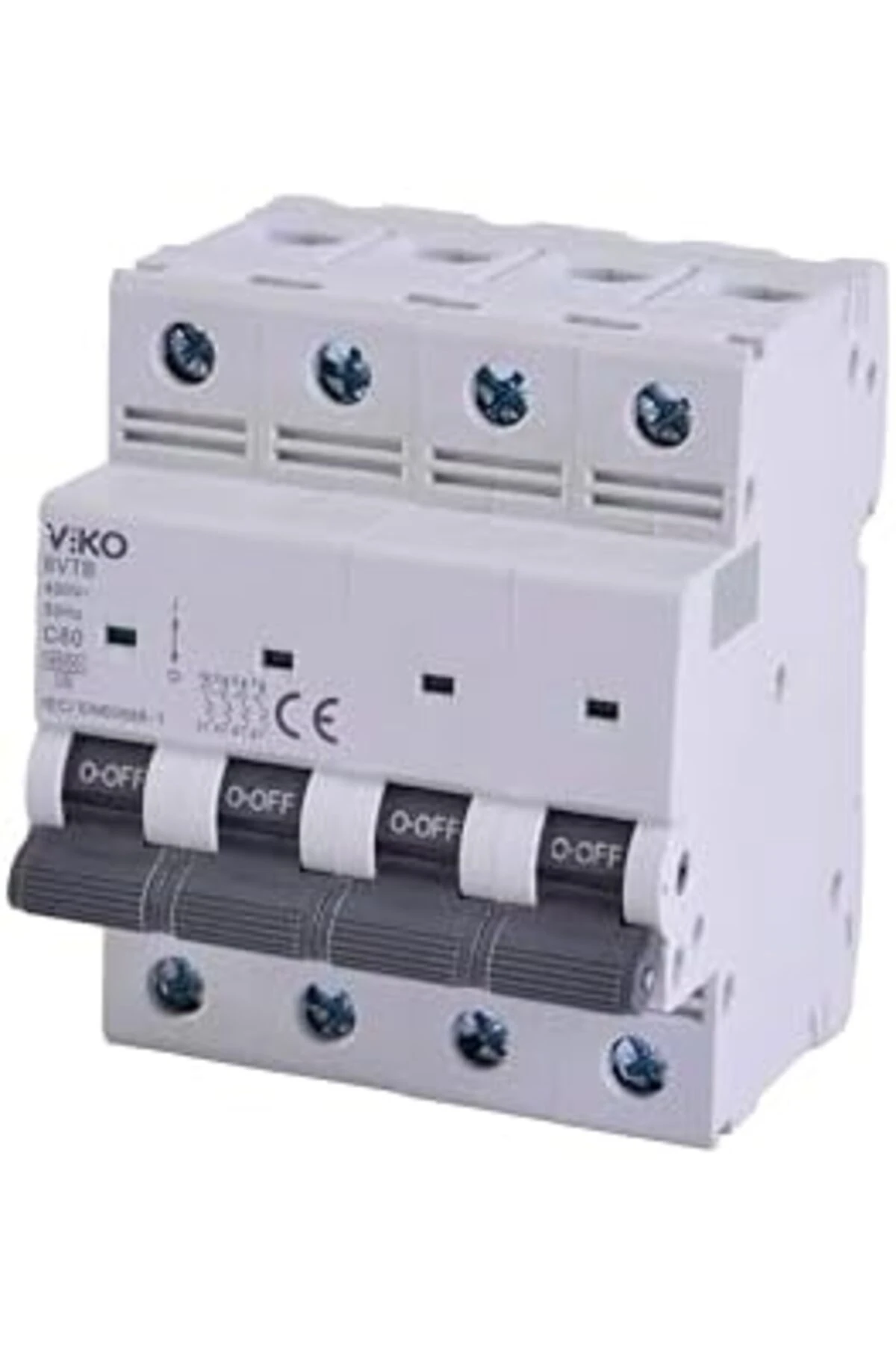 modaflux 6VTB-4C80 Otomatik Sigorta 6KA C Tipi 4 Kutup 80A polynova 395519