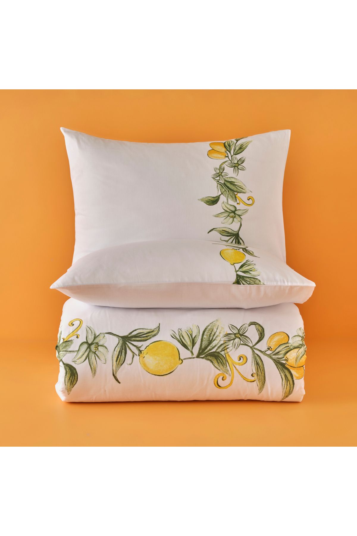 %100 Pamuk Saten Sicilia King Size Nevresim Seti Beyaz (240x220 cm)