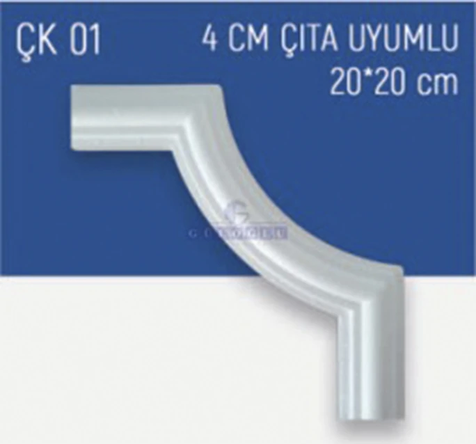4 cm Düz Çıta Köşesi - 4 Adet