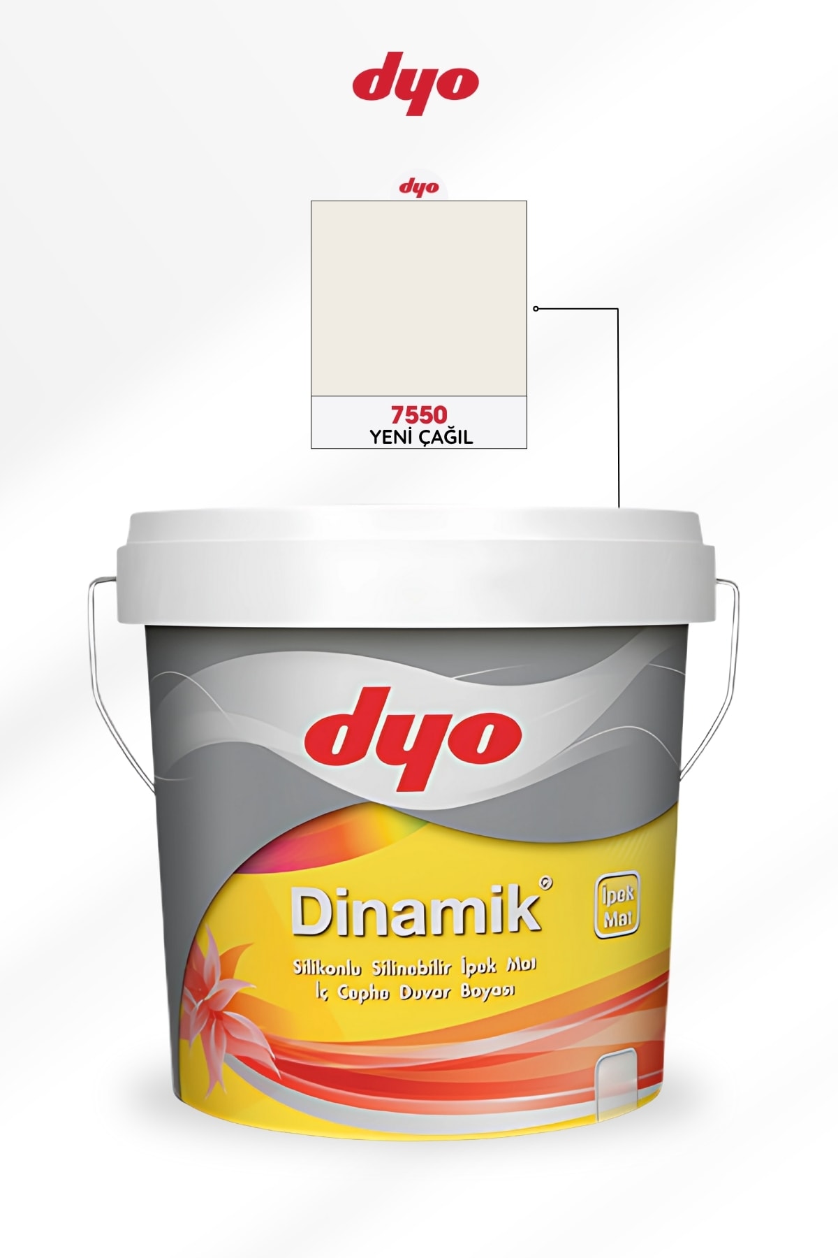 Dinamik Silikonlu Silinebilir İpet Mat İç Cephe Boyası | 2,5L - 7,5L - 15L