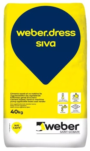 Weber Dress Sıva İç ve Dış Cephe Sıvası 40 kg