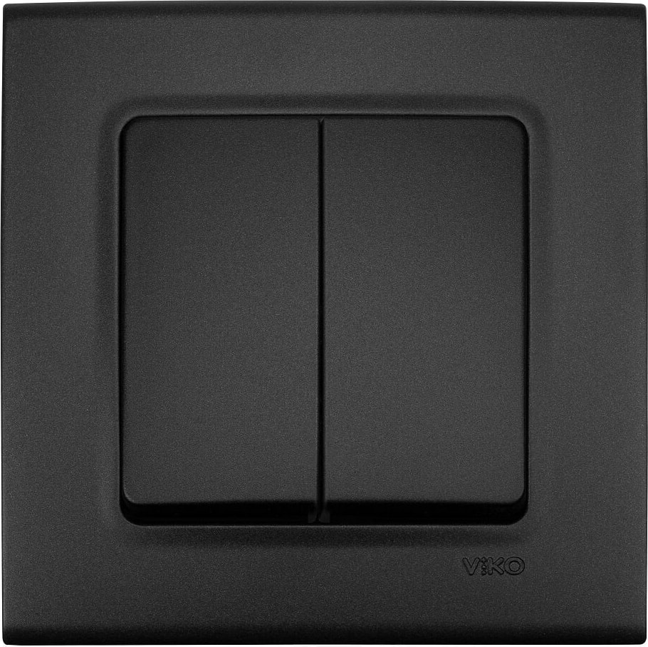 Linnera Life Gece Siyahı İkili Anahtar Çerçevesiz - 90444002