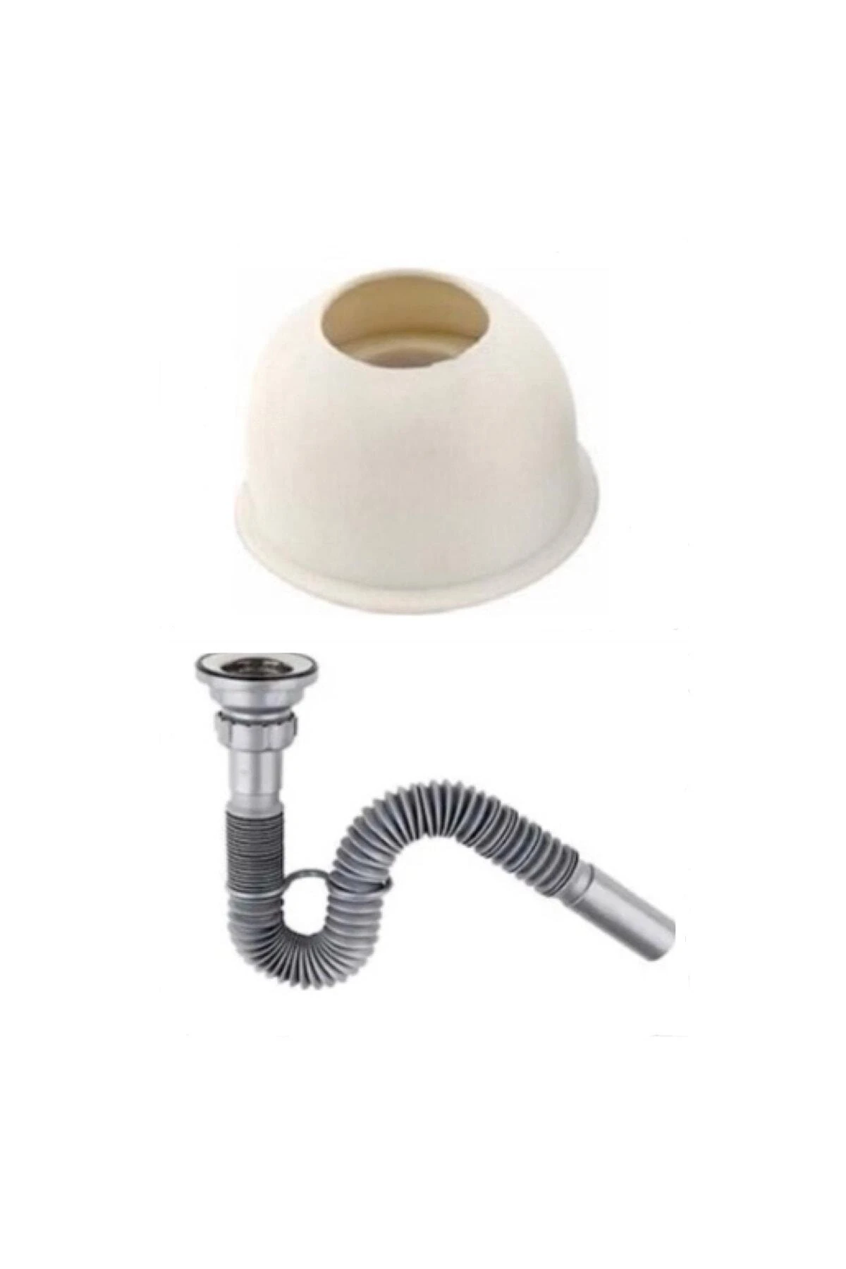 Lüx Donau Körüklü Sifon + Pls Lavabo Tapası Hediyeli+ Aktan Adaptör Contalı