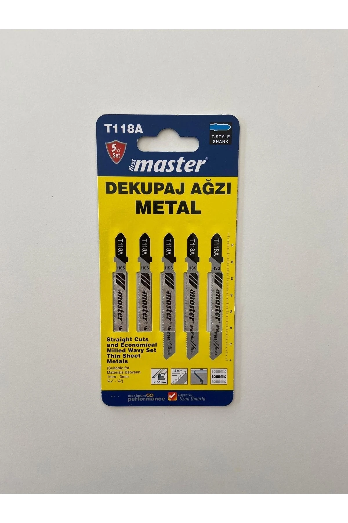 Dekupaj Ağzı Metal T118a (5adet)