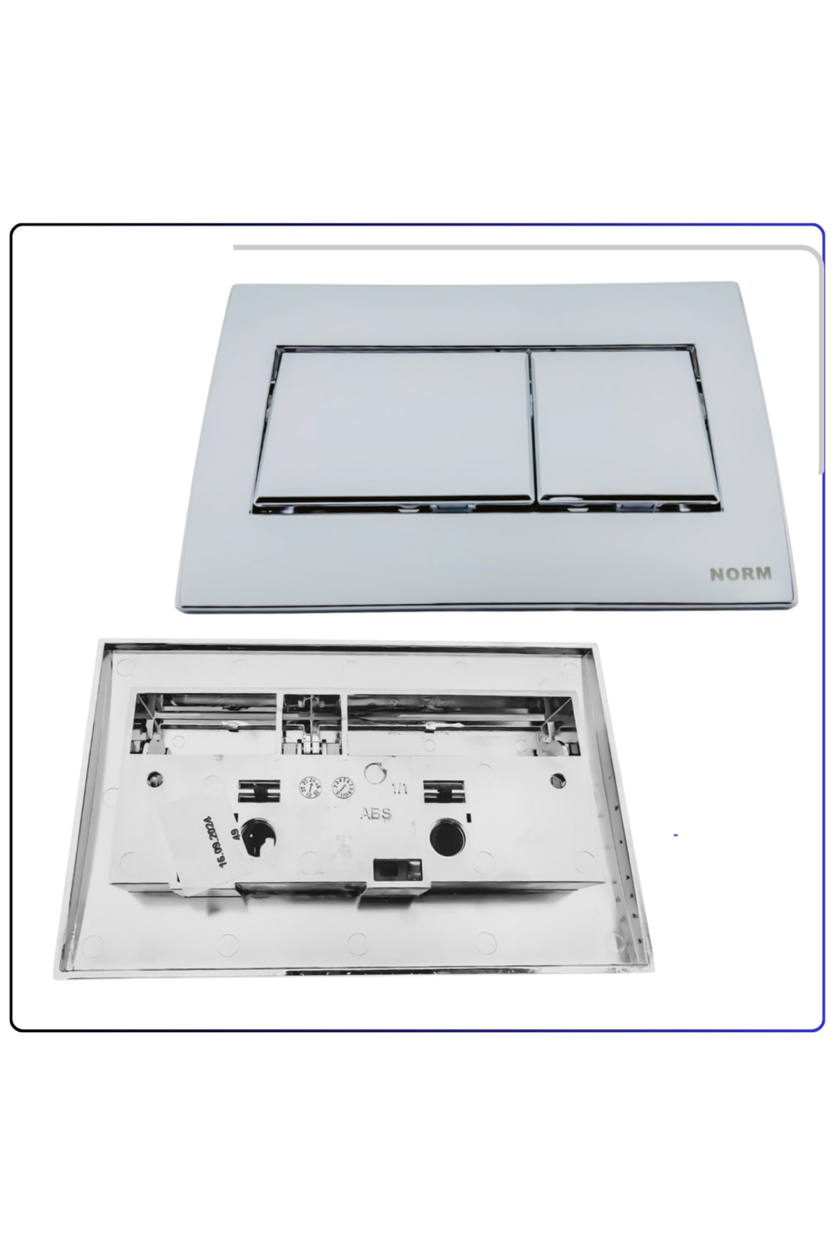 437020YP Kumanda Paneli Grup Parlak Krom Norm (Ön Kısım)