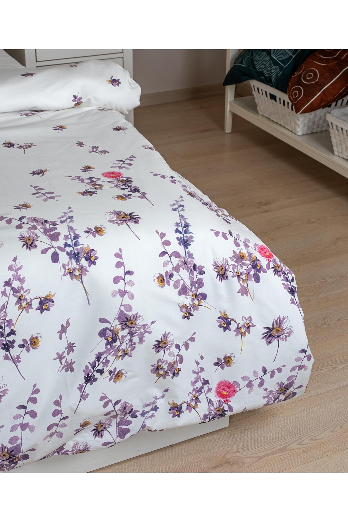 Cotton Collection Tek Kişilik Nevresim Seti Flora