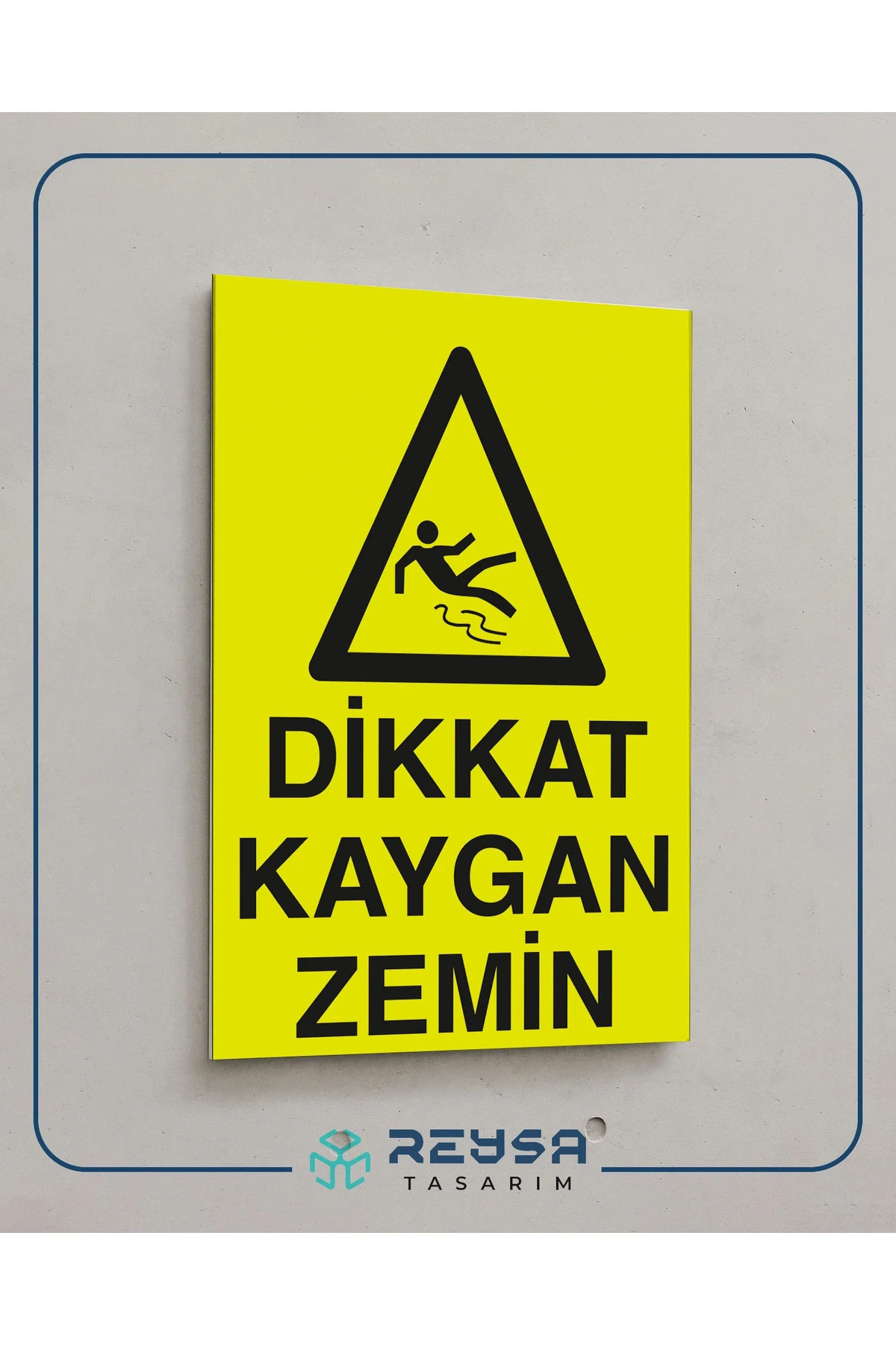 Dikkat Kaygan Zemin 21x35 Arkası Arkası Yapışkanlı Sticker