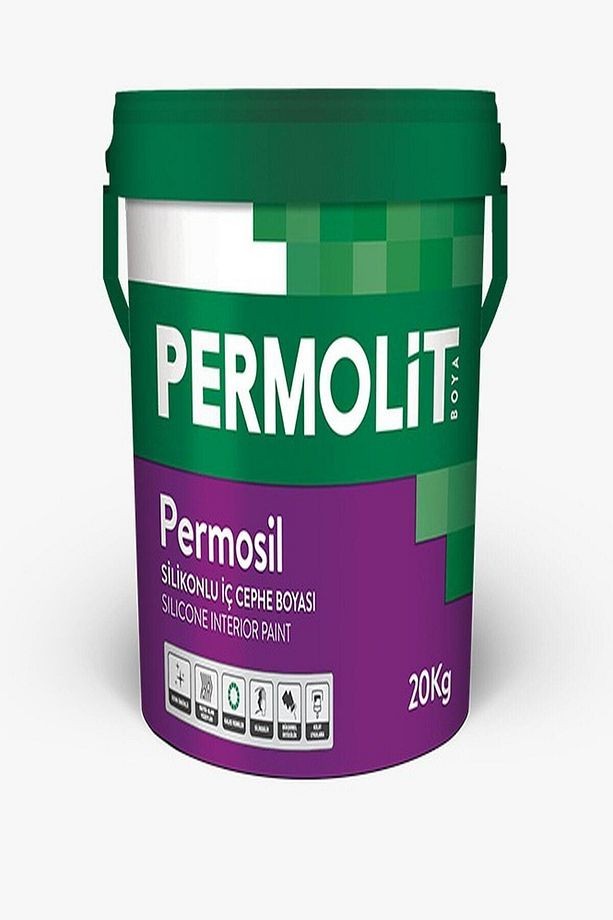 Permosil Silikonlu Iç Cephe Boyası Taş Gri