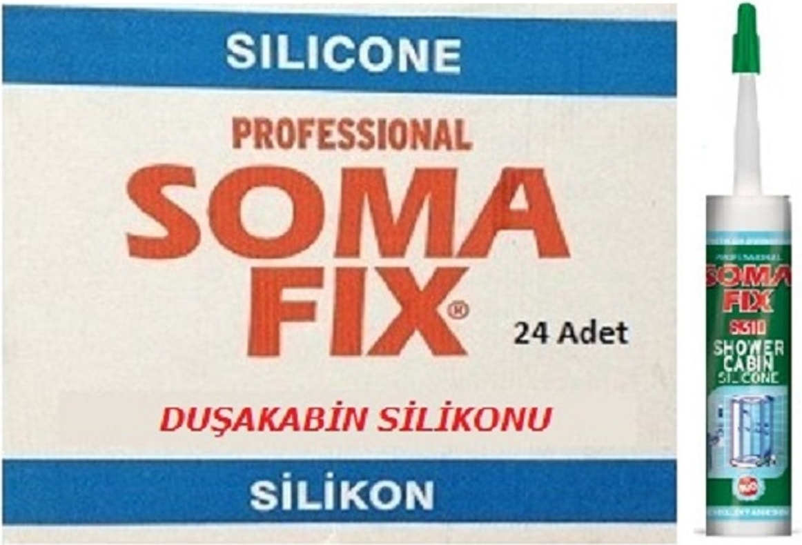 24 Adet Şeffaf Duşakabin Silikonu