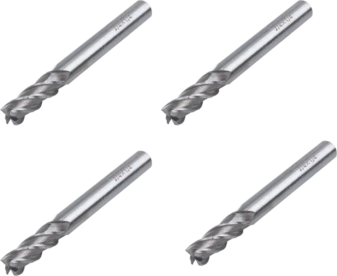 4x Swt Kesme Planya Uçlu Freze Yönlendirici Bit 4 Flüt 1/4 Inç Şaft 1/4 Inç Çap (Yurt Dışından)