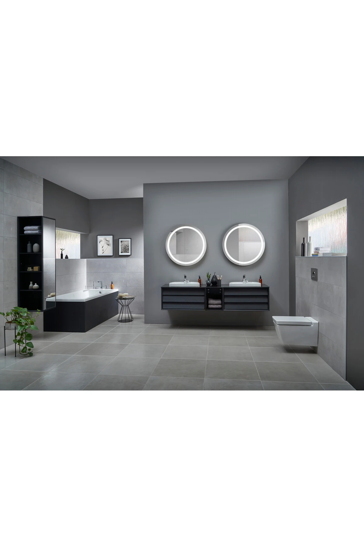 Suit L A42529 Küvet Bataryası, 4 Delikli, Krom