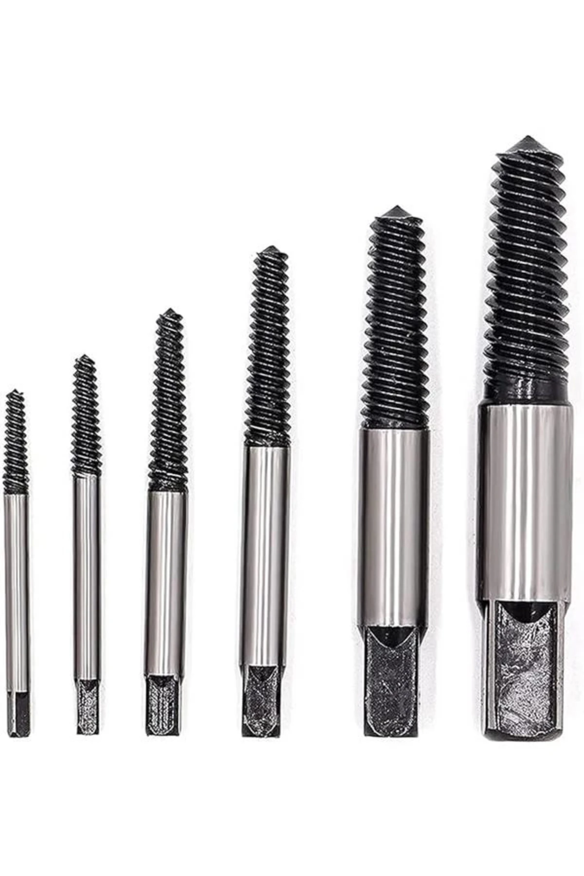 ® 6'lı Profesyonel Vida Çıkarma Seti Kırık Civata Kılavuz Çıkarıcı Hasarlı Dönmeyen Sıkışmış