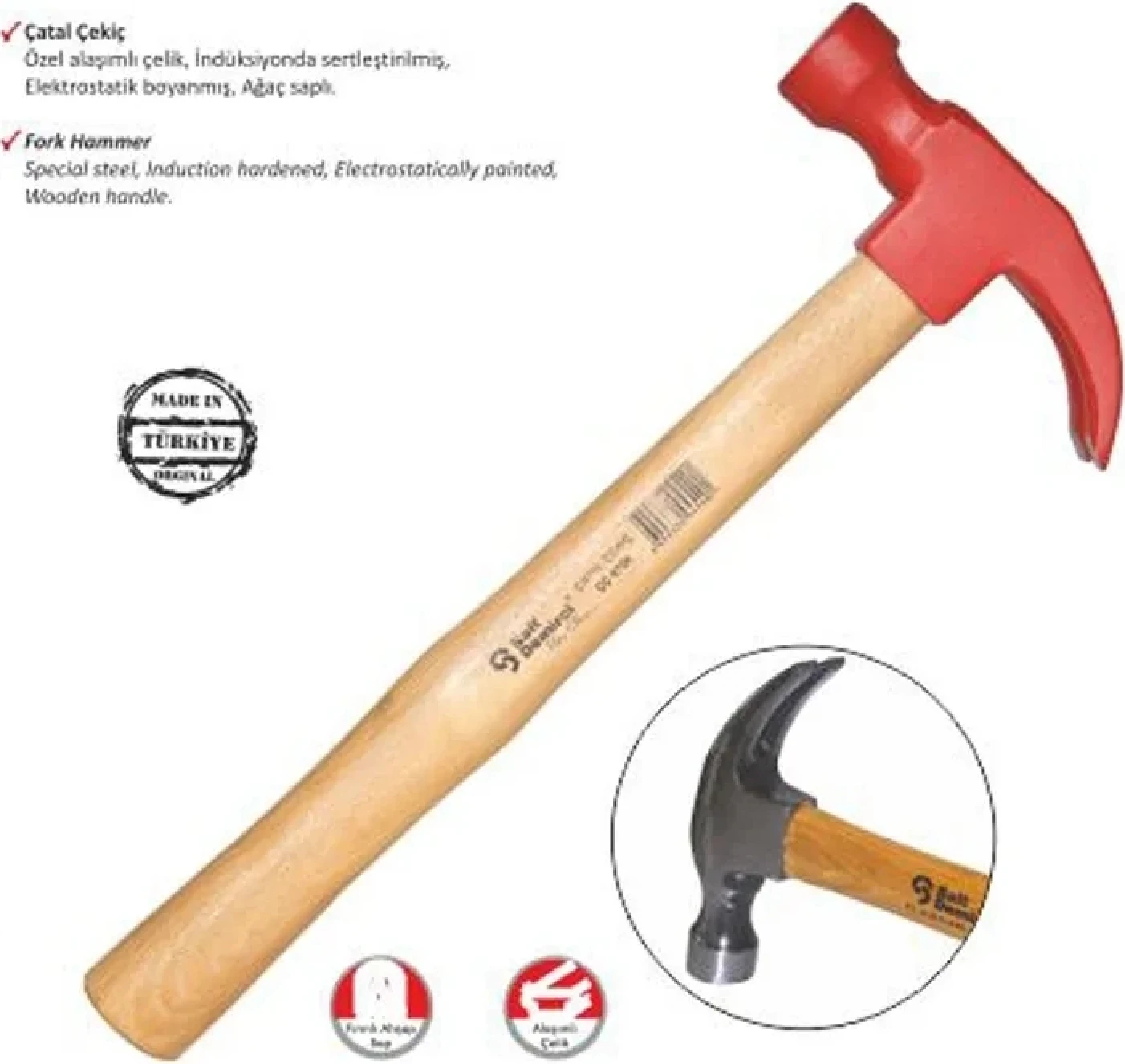 Boyalı Çatal Çekiç