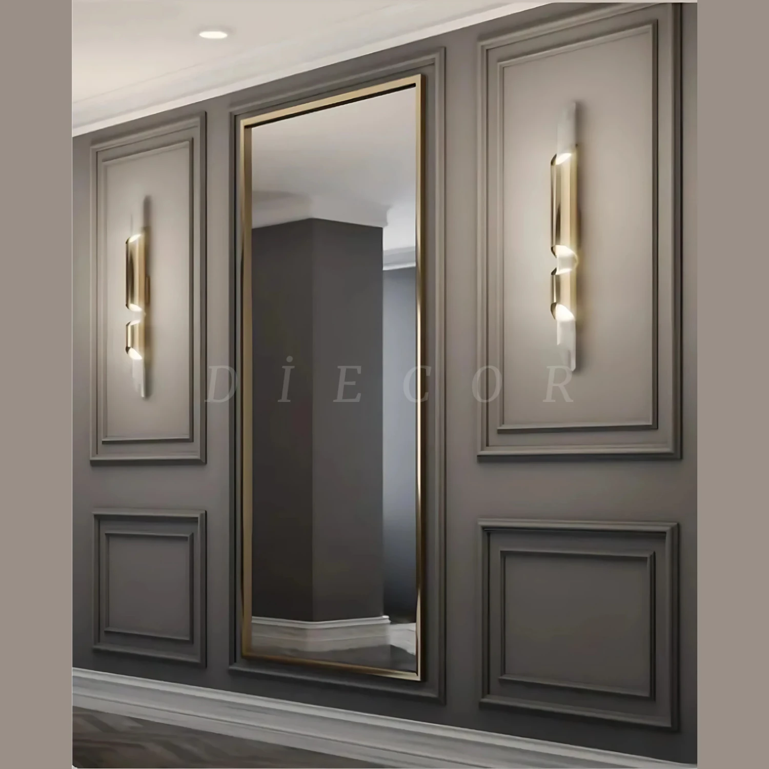 Boyanabilir Dekoratif Modern Hazır Kesim 2.5 cm Duvar Çıtası