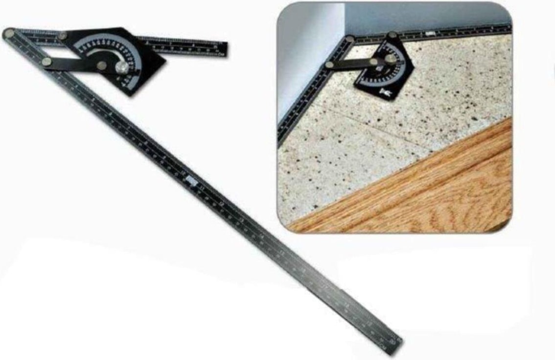 Çok Fonksiyonlu Dereceli Gönye İletki 23 x 50 cm Dayanıklı Alüminyum