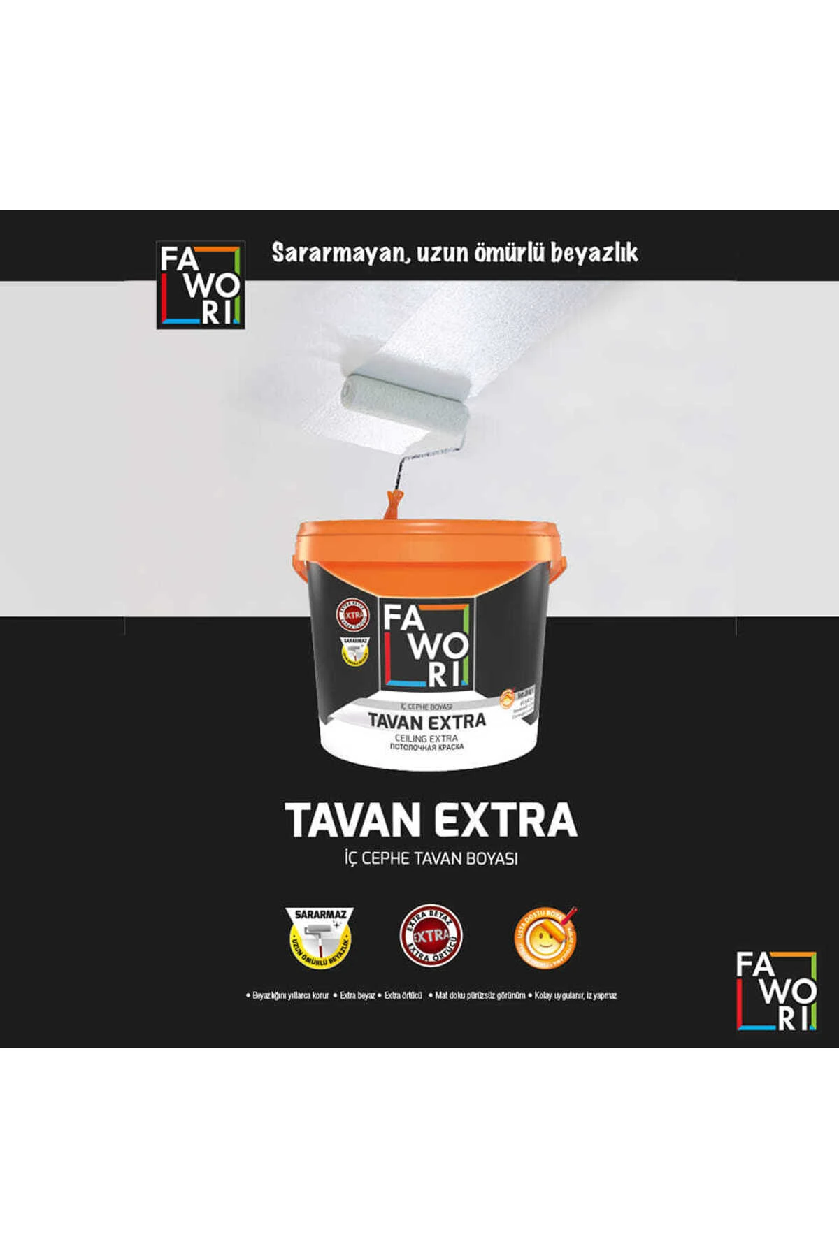 Tavan Extra Mat Beyaz İç Cephe Tavan Boyası