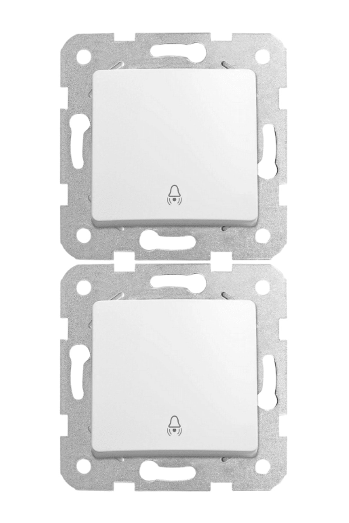 Viko Linnera Zil Anahtarı Beyaz (Çerçeve Dahil) 90440006 (2 Adet)