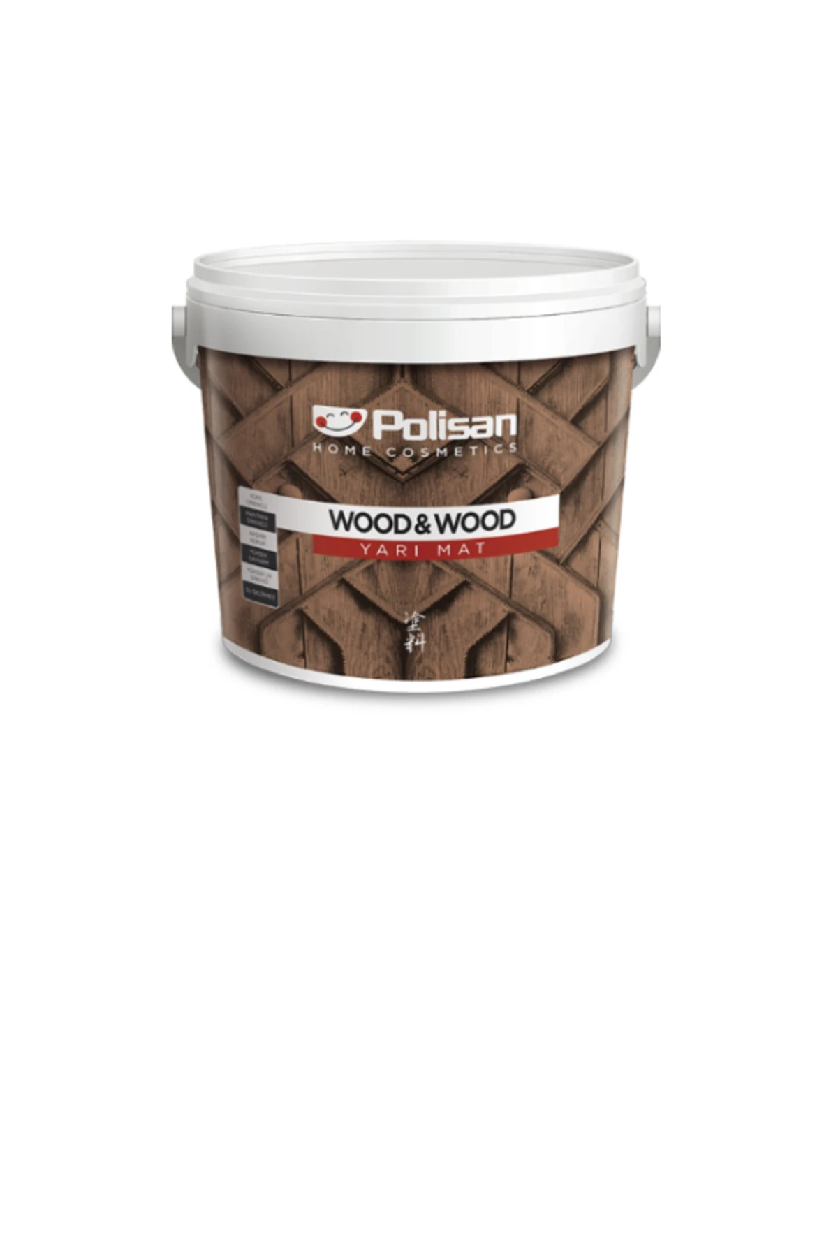 Wood&Wood  Yarı Mat Su Bazlı Ahşap Verniği Şeffaf 0,75L