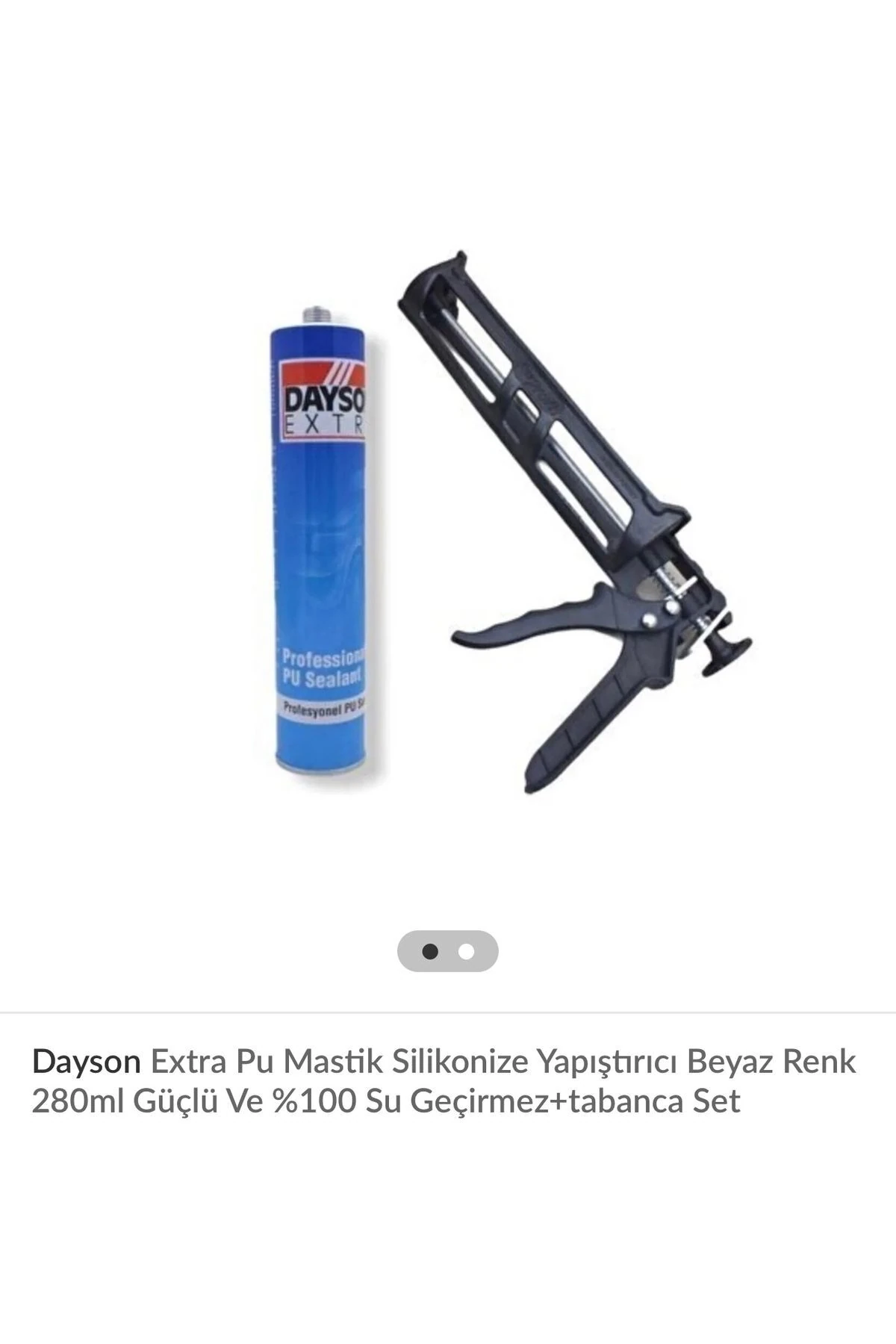 Beyaz Silikon Yapıştırıcı Ve Silikon Tabancası