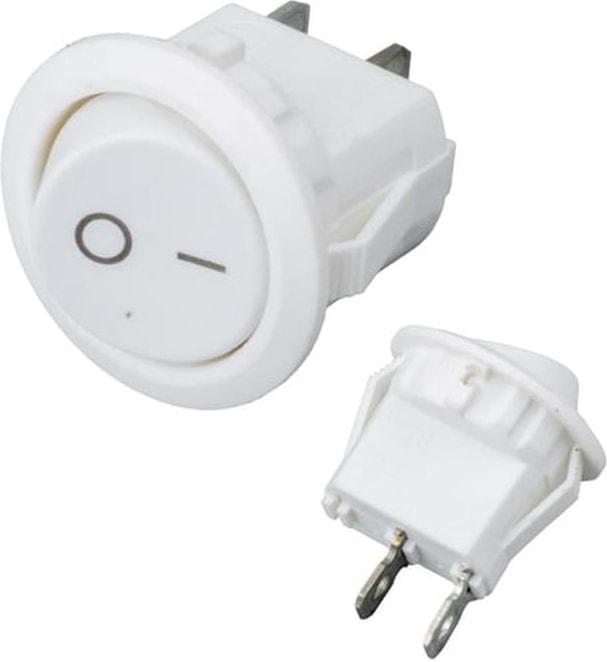 Mini Yuvarlak Işıksız On Off Beyaz Anahtar Aç Kapa Düğme Buton IC-134E