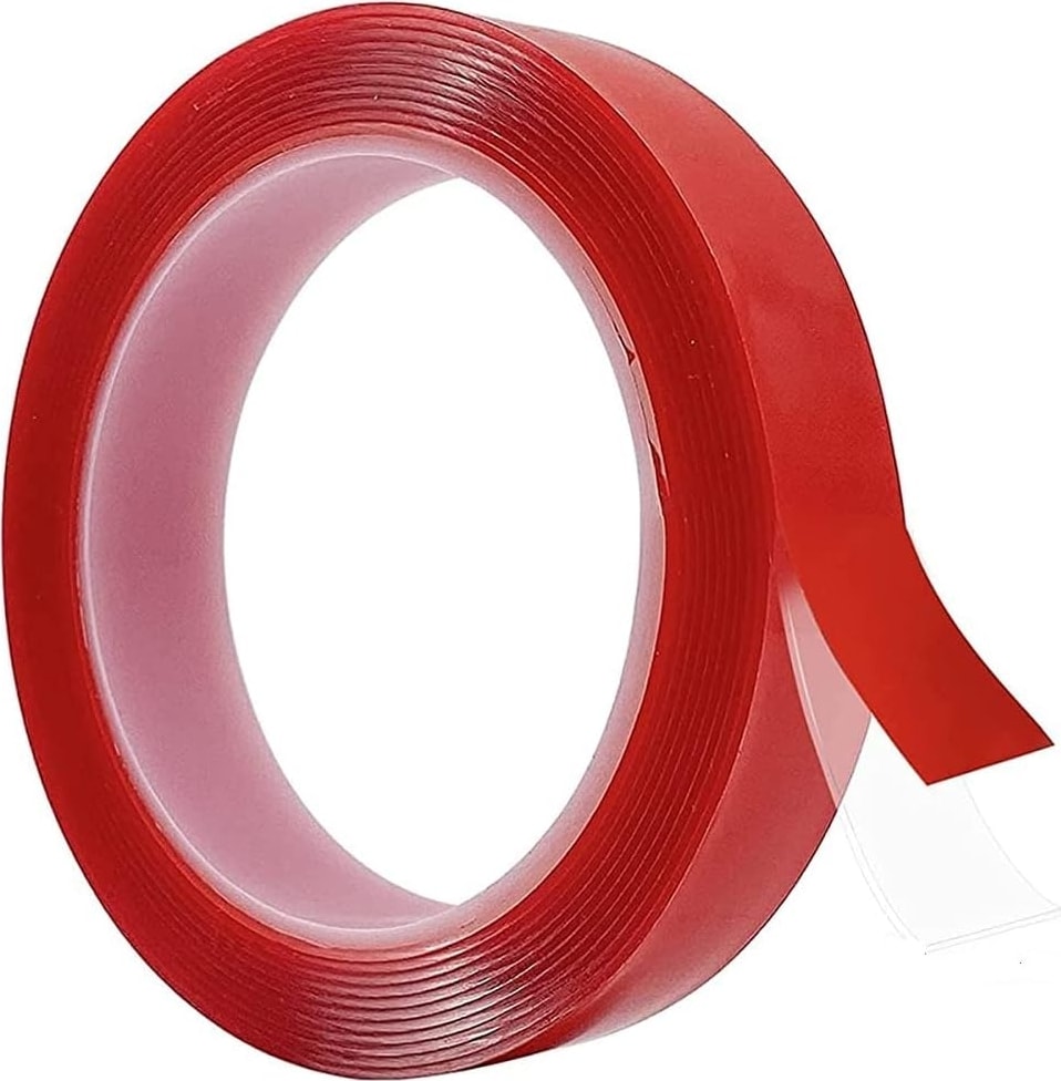 OZKUVVET Çift Taraflı Bant Şeffaf Silikonlu Su Geçirmez Akrilik Montaj Bandı Çerçeve Resim Montaj Bandı (20MMX5METRE)