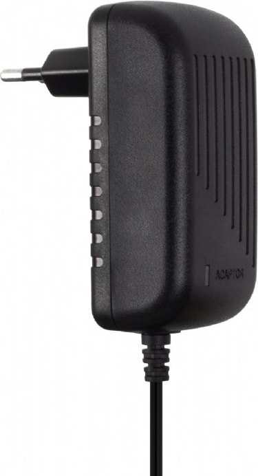 16.8 Volt - 1 Amper Kırmızı Yeşil Ledli Priz Tipi- 5.5*2.5 Uçlu Şarj Adaptörü Adaptör Siyah