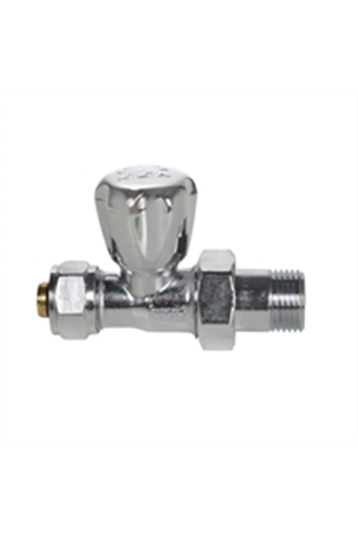 1/2" Krom Düz Radyatör Valfi Rv3 Pex (16*2mm)