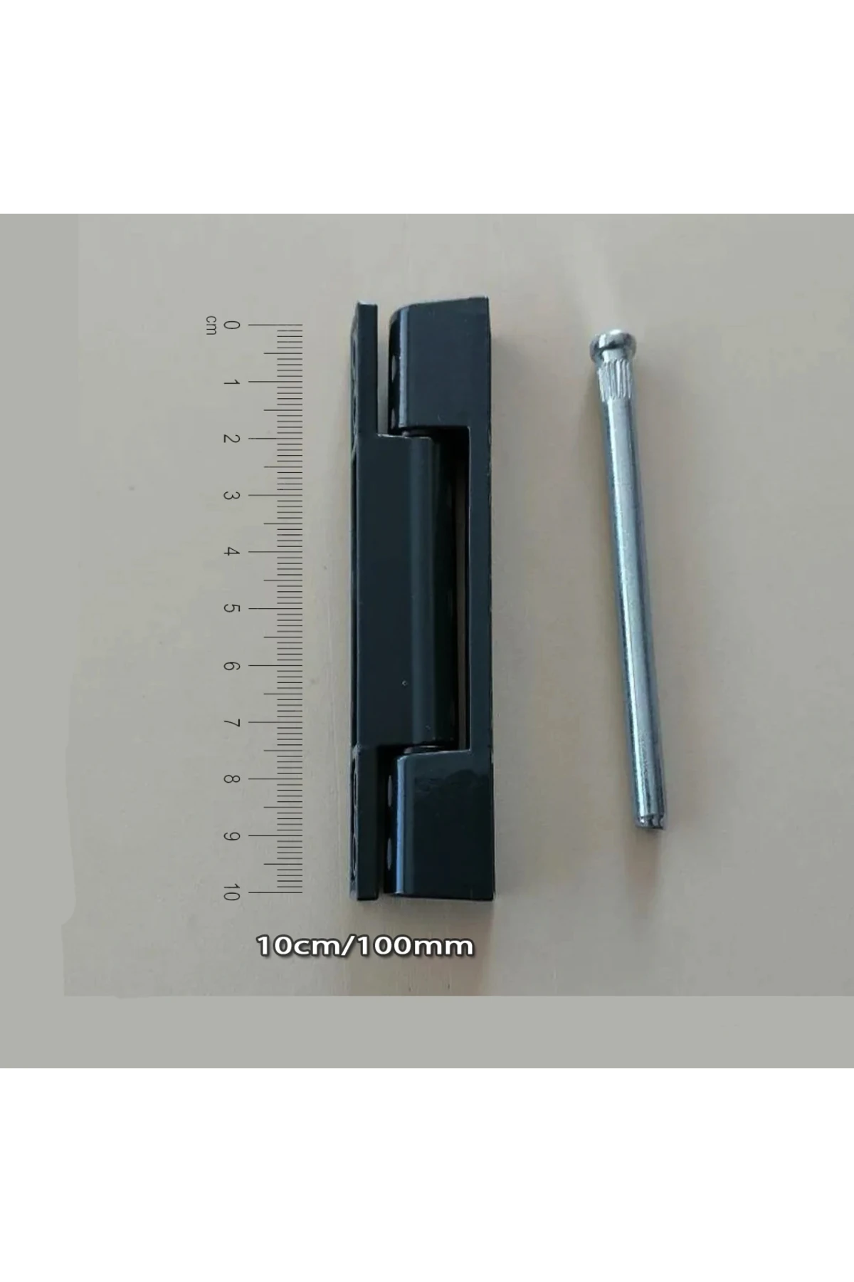 İKİ ADET 100mm Siyah PVC-Pimapen Kapı Pencere Menteşesi - Siyah 2 Adet - Kolay Montaj ve Pimli