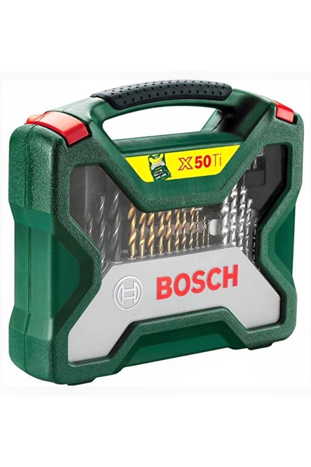 BOSCH Gsb 120 Li Darbeli Matkap Vidalama (TEK AKÜ) , 50 Parça X-line Titanyum Uç seti ve Metre