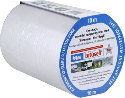 Bitüself Star Yalıtım Bandı Yapışkanlı 10 cm x 10 M Oto Ses Su Yalıtım Bandı