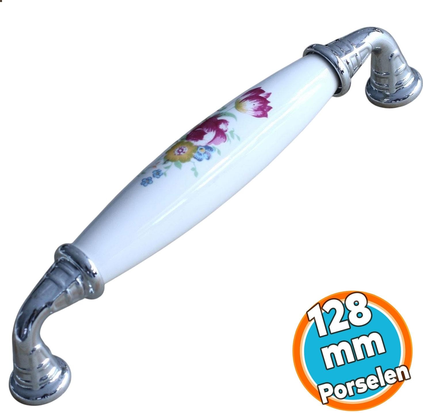 Mobilya Mutfak Çekmece Dolap Kapak Dolabı Kulpları Beyaz 128 Mm-12.8 cm Gerçek Porselen
