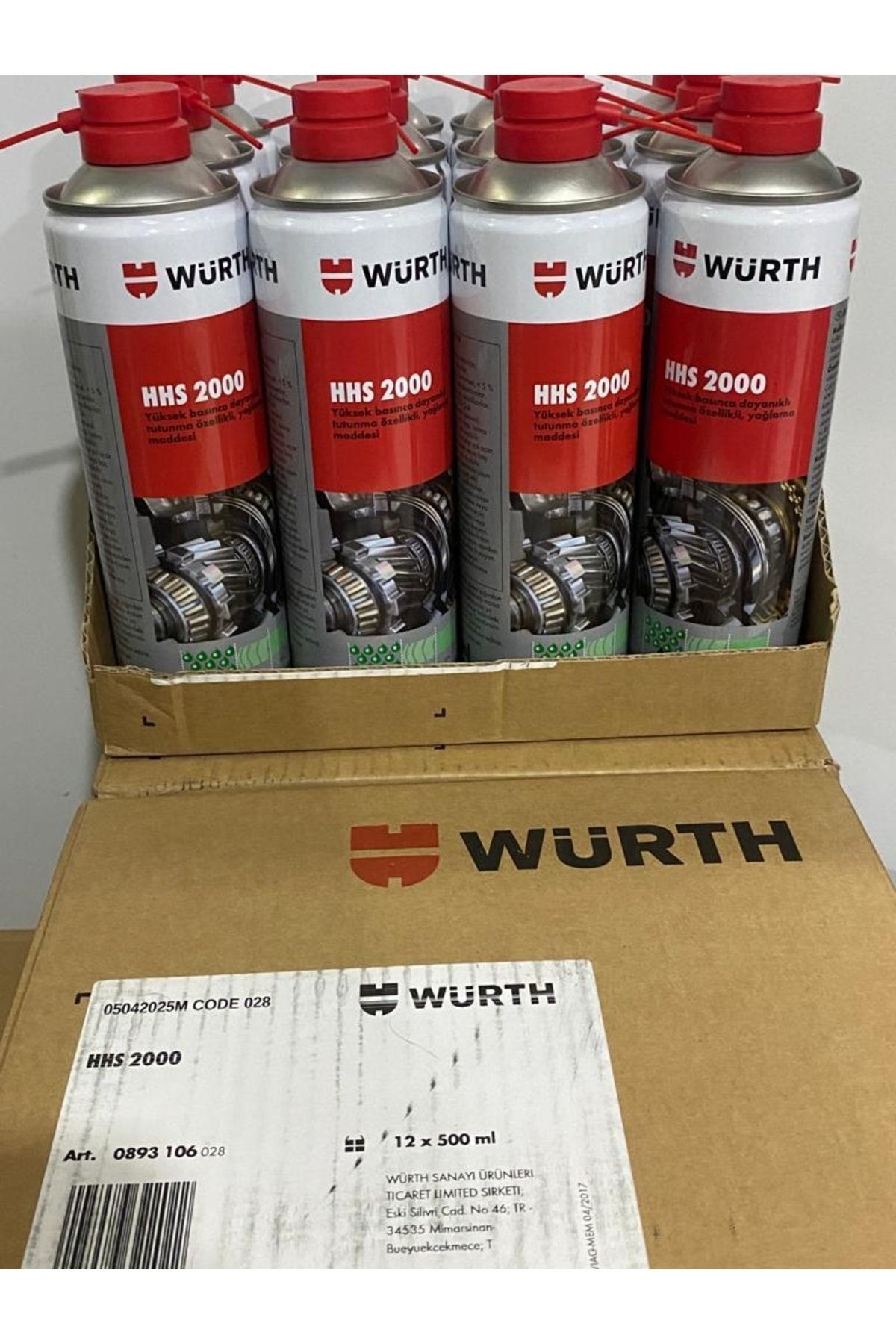 Hhs 2000 Sıvı Gres Tutunma Özellikli Yağlayıcı 500 Ml 12 Adet