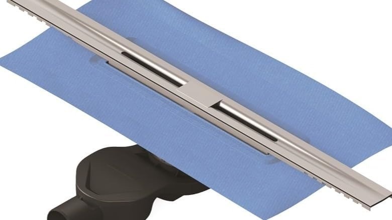 5701684 Clear-Cut V-Flow 60 cm Duş Kanalı Parlak Krom Yandan