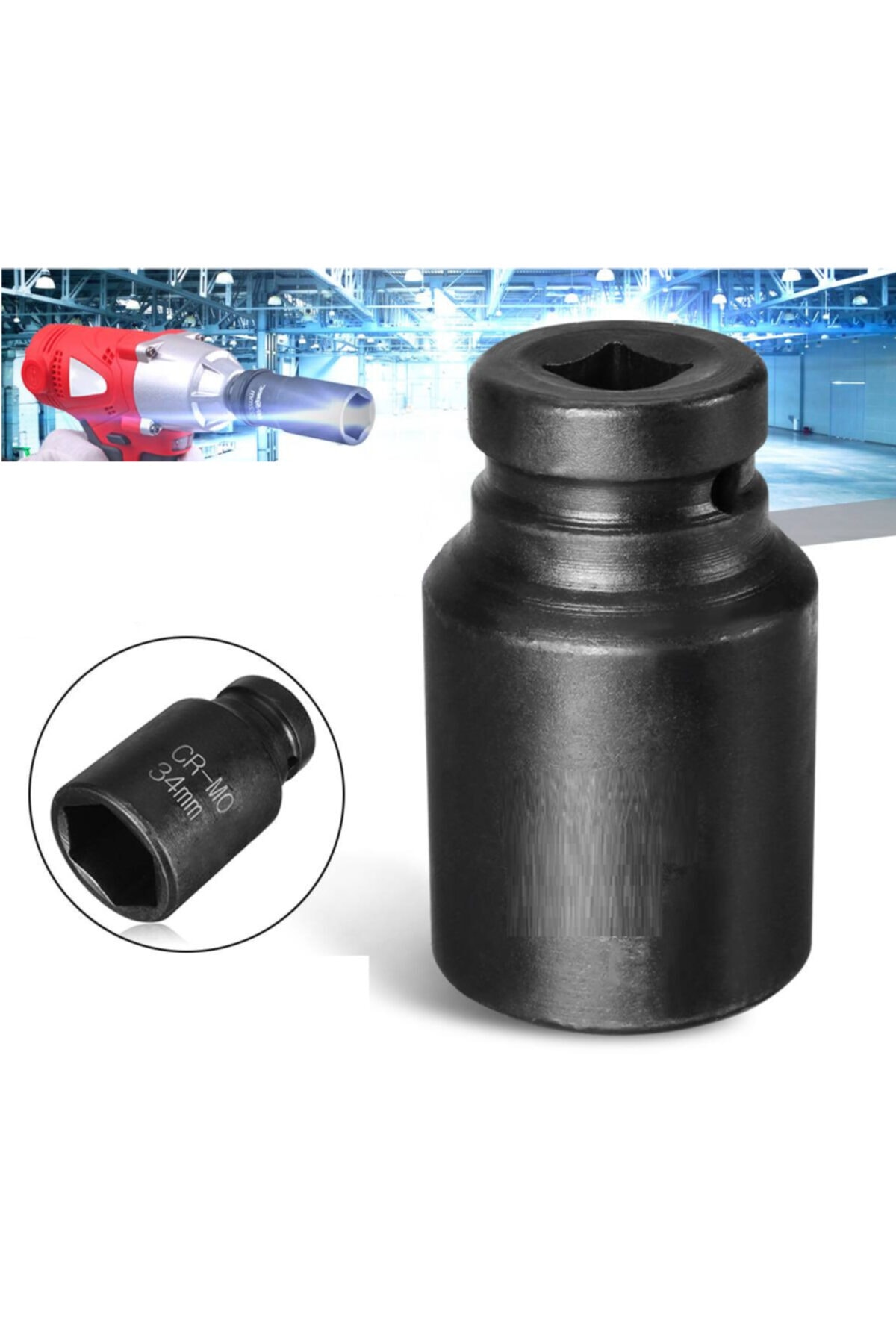 1'' Altı Köşe 46 Mm Havalı Lokma