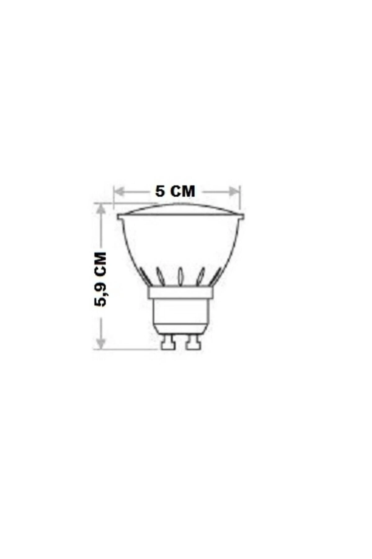 Ct-4240 5 Watt Gu10 Duylu Led Ampul Günışığı