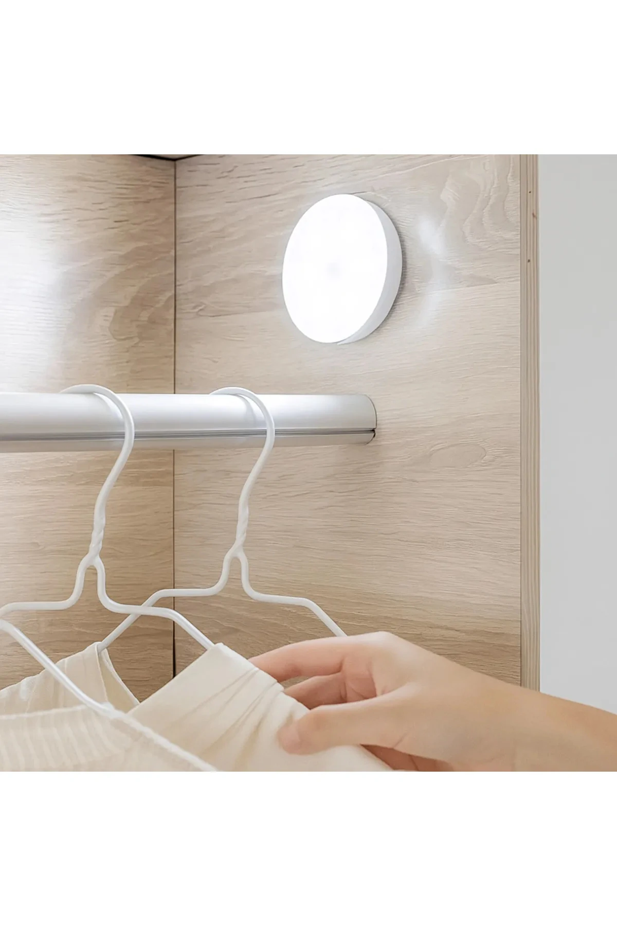 Şarjlı Hareket Sensörlü Mıknatıslı Dolap Içi Led Aydınlatma Spot Led Işık