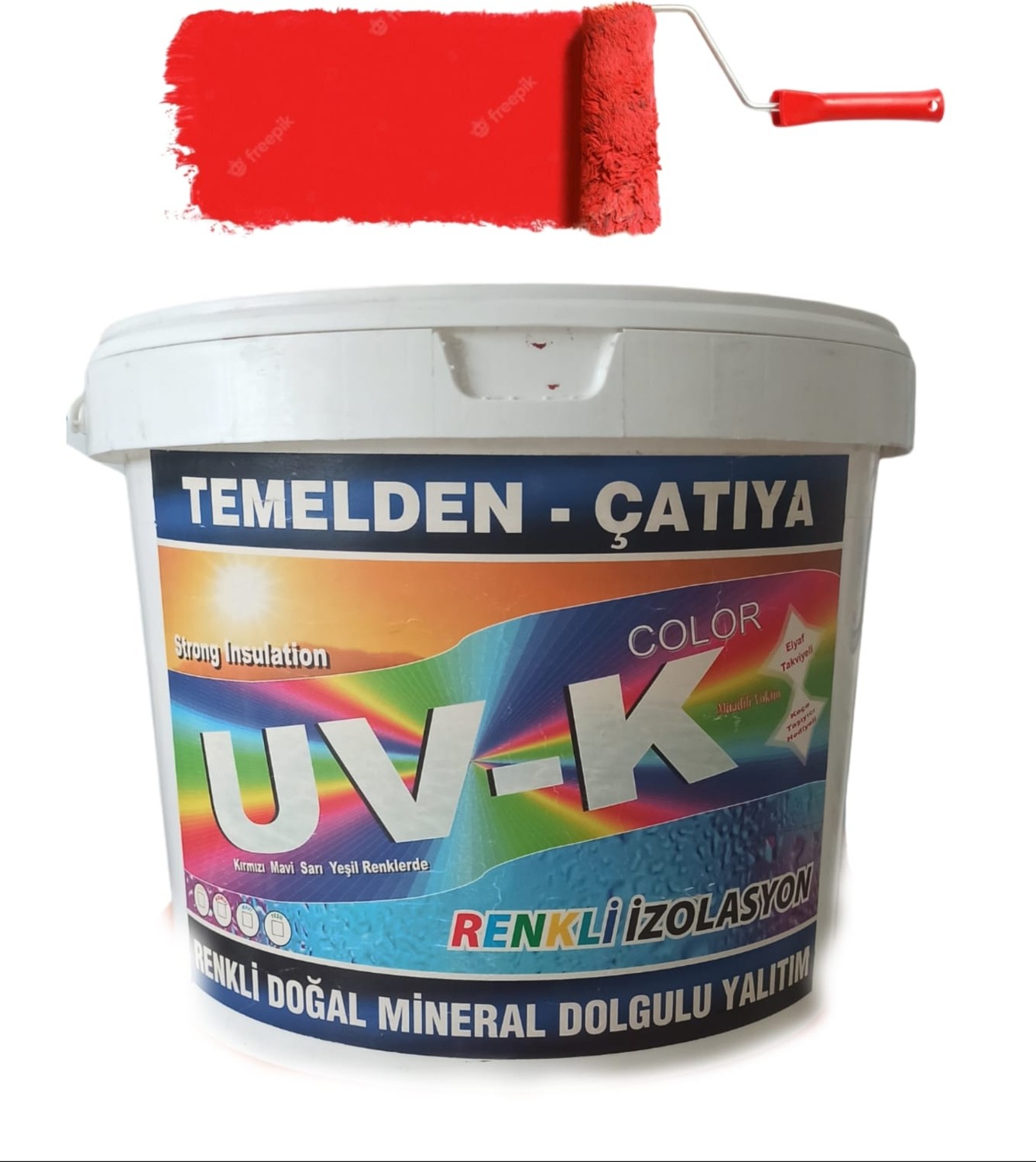 Uv-K Color / Premium Silikonlu Su Izolasyon Boyası 15 kg Kırmızı