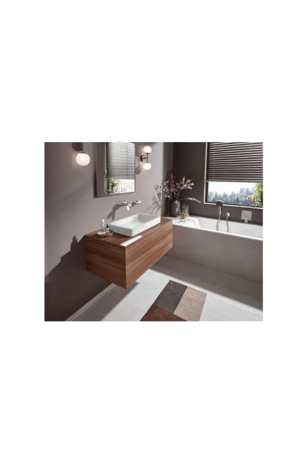 Vivenis Tek Kollu Lavabo Bataryası Ankastre Duvara Monte 19,2 cm gaga ile - 75050000