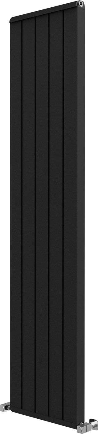 1800X392MM Armoni Dikey Alüminyum Radyatör Silk Patern Black (Pütürlü Siyah)