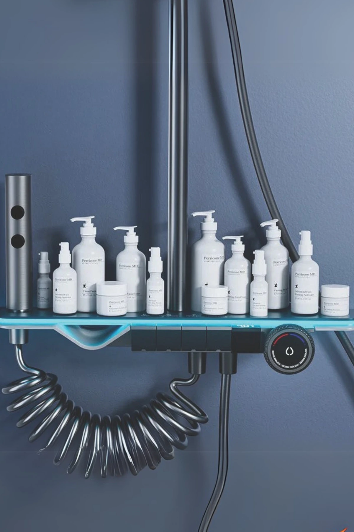 Dijital Led Göstergeli Piyano Akıllı Lüks Şelale Duş Seti Yağmur Tepe Duş Seti - Vlns