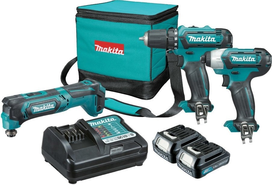 MAKİTA Clx302ax4 Vidalama Ve Raspa Set 10.8v 2.0ah