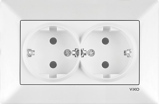 Meridian Ikili Topraklı Priz Çerçeveli