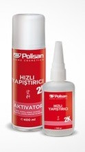 Polisan 2K Hızlı Yapıştırıcı (400 ml Aktivatör 100 gr Yapıştırıcı)