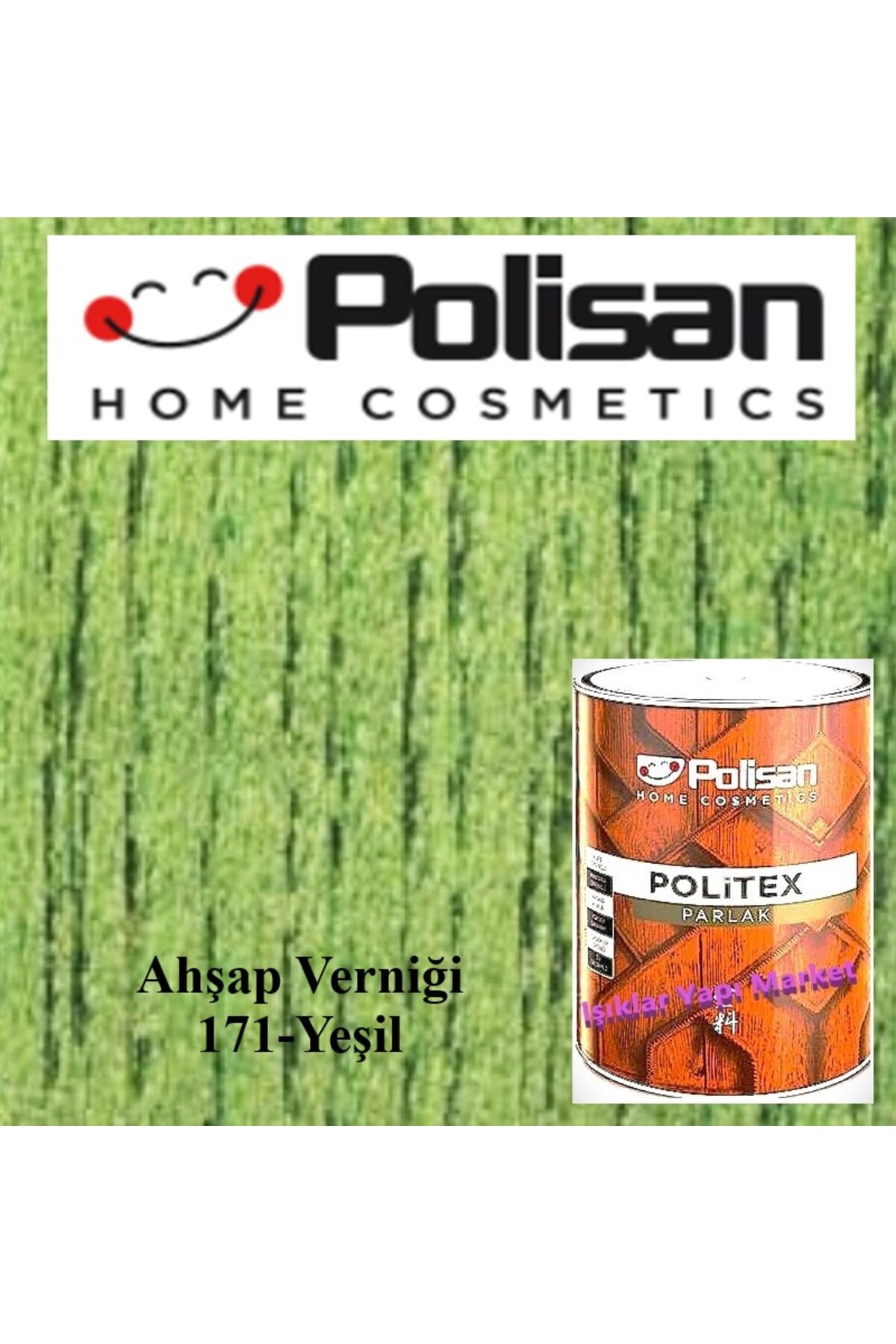 Ahşap Verniği-vernik-politex Lux Vernikli Parlak-yeşil -0,75lt.