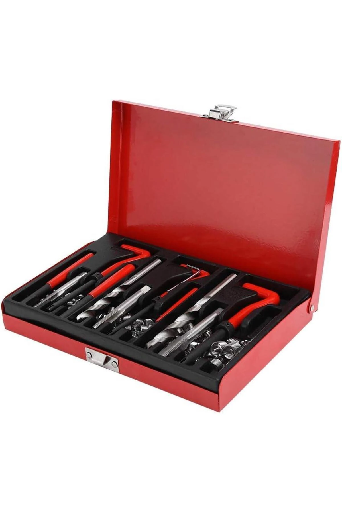 88 Parça Diş Açma Helicoil Vida Tamir Onarım Seti M6 M8 M10 Profesyonel 1. Kalite